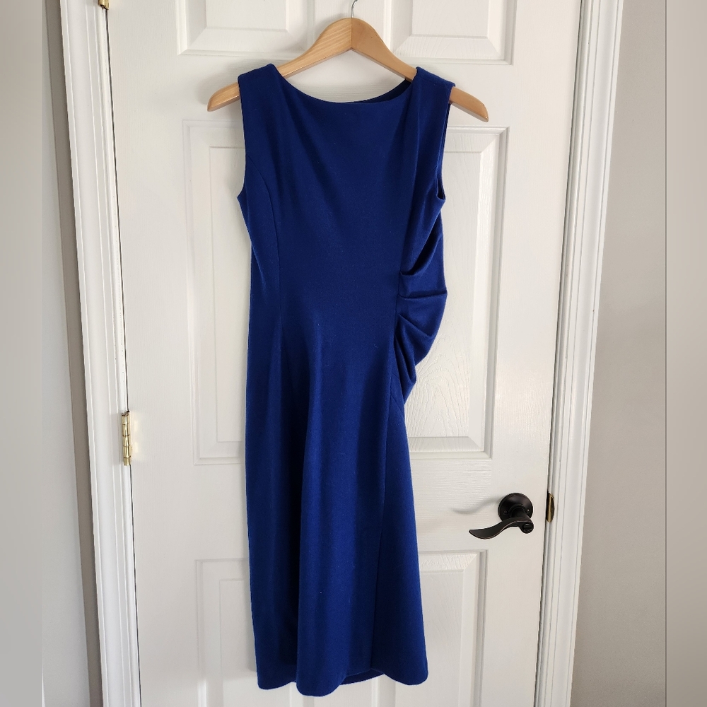 Jil Sander Wool Sleeveless Sheath Dress